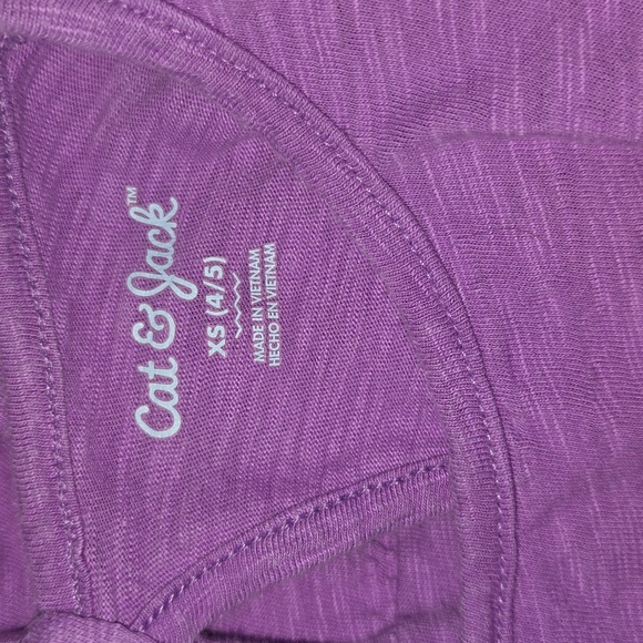 Cat&Jack: ABSOLUTELY ADORABLE 💜Dress w/Keyhole Back/Bow, Flutter Sleeve,XS(4/5) - Picture 5 of 8